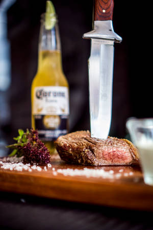 Sizzling Steak σε Παραδοσιακή Αργεντίνικη Parrilla — Huawei MatePad Edge Ταπετσαρία