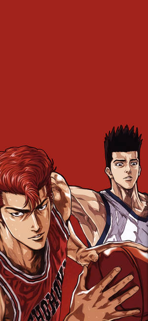 Ταπετσαρία Slam Dunk Sakuragi και Sendoh — iPhone 17 Ταπετσαρία