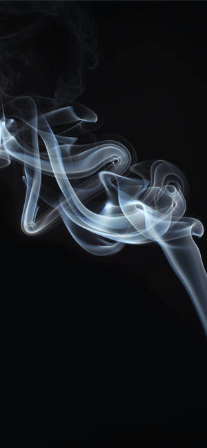 Smoke On Black Apple Iphone Background — iPhone 16 Ταπετσαρία