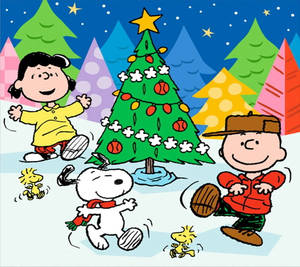 Ταπετσαρία Snoopy Χριστούγεννα Ανθρώπινοι Φίλοι — Snoopy χριστούγεννα Ταπετσαρία