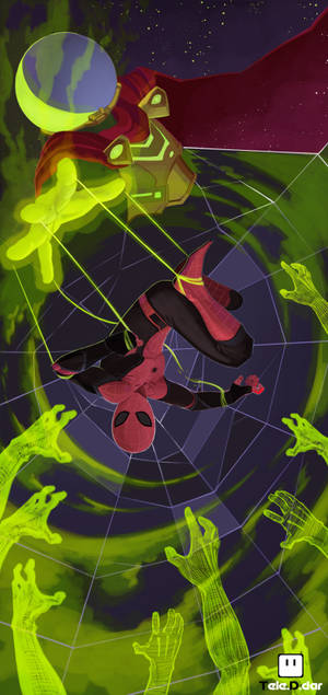 Ταπετσαρία Spiderman Far From Home Mysterio Fanart — iPhone 16 Pro Max Ταπετσαρία