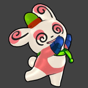 Spinda με χειμερινό εξοπλισμό — Pokémon Ταπετσαρία