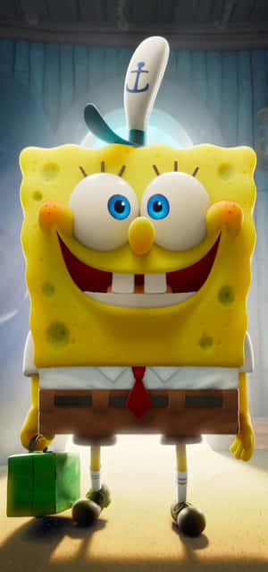 SpongeBob Κοντινό Πλάνο Pfp Χαμόγελο — Vivo X Ταπετσαρία
