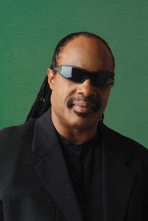 Stevie Wonder Πράσινο Φόντο — Xiaomi Pad 7S Pro 12.5 Ταπετσαρία