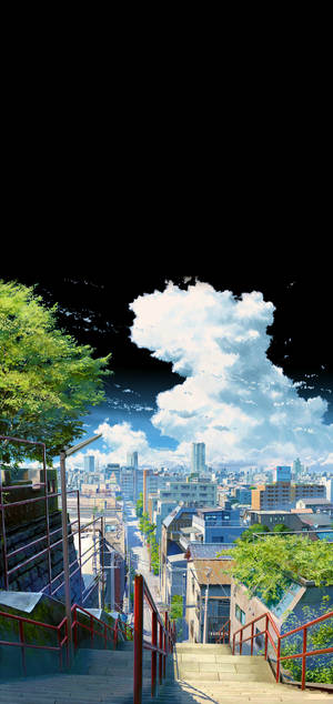Suga Staircase Kimi No Na Wa Phone — iPhone Ταπετσαρία
