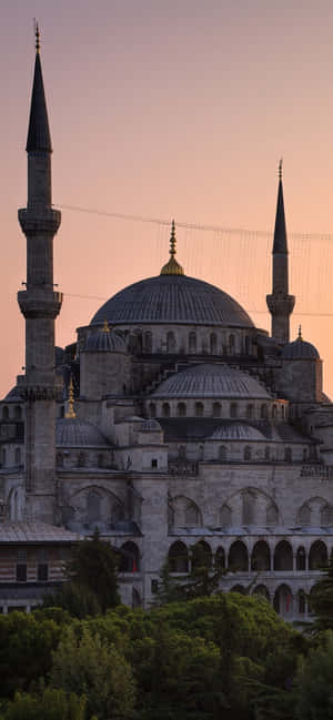 Sultan Ahmed Mosque iPhone Ηλιοβασίλεμα — Vivo X Ταπετσαρία