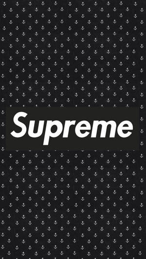 Ταπετσαρία Supreme Brand σε ασπρόμαυρο — Οθόνη κλειδώματος Ταπετσαρία
