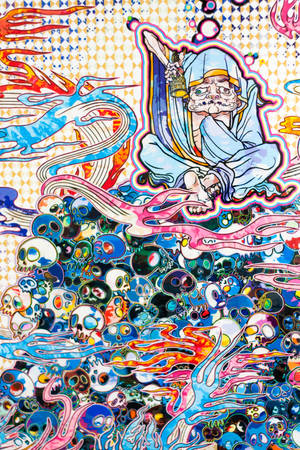 Takashi Murakami Ειρήνη 4K — Xiaomi Pad 8 Pro Ταπετσαρία