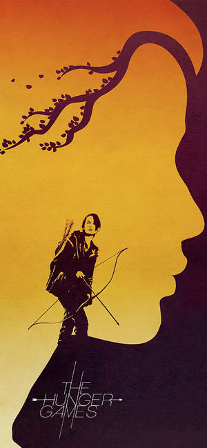 Ταπετσαρία The Hunger Games Katniss διανυσματική τέχνη — iPhone 15 Ταπετσαρία