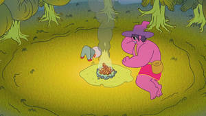 Ταπετσαρία The Midnight Gospel Forest Campfire