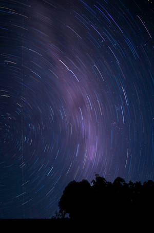 Μια εκπληκτική ταπετσαρία HD ενός time-lapse αστεριών στον γαλαξία — Samsung Galaxy S20 Ταπετσαρία
