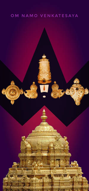 Tirupati Balaji Παγόδα — iPhone 15 Ταπετσαρία