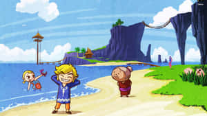 Toon Link — Anime τοπίο GIF Ταπετσαρία