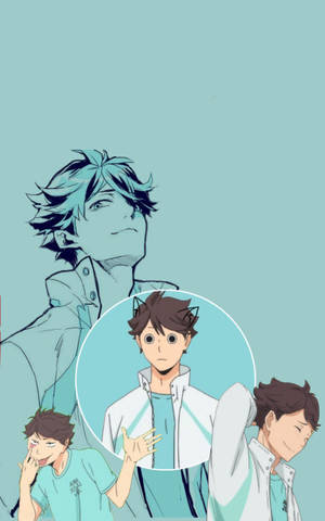 Ταπετσαρία Toru Oikawa meme face — Galaxy Tab S10 Ultra Ταπετσαρία