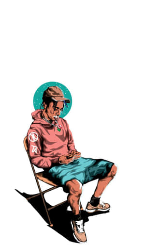 Travis Scott Cartoon — Infinix Xpad 20 Pro Ταπετσαρία