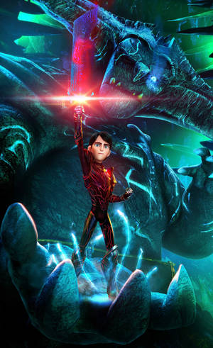Trollhunters tales of arcadia γίγαντας τρολ ταπετσαρία — Lenovo Idea Tab Plus Ταπετσαρία