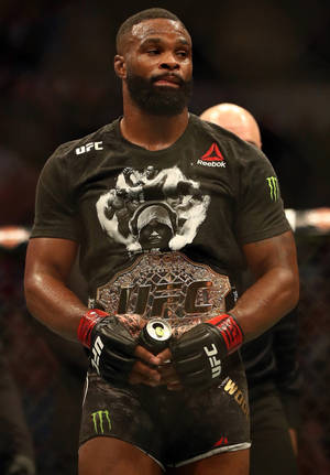 Ταπετσαρία Tyron Woodley με ζώνη UFC — Αρχική οθόνη Ταπετσαρία