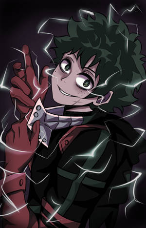Villain Deku White Lightning Fan Art ταπετσαρία — Lenovo Legion Y700 AI Ταπετσαρία