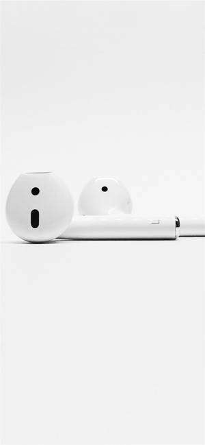 White iPhone AirPods — iPhone 12 mini Ταπετσαρία