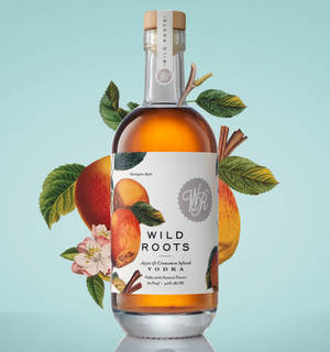 Wild Roots Raspberry Infused Vodka Μπλε Φόντο — Honor Magic V Ταπετσαρία