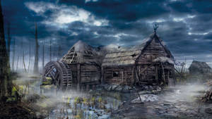 Ταπετσαρία Witcher 3 Εγκαταλελειμμένο Σπίτι. — 2560x1440 Ταπετσαρία