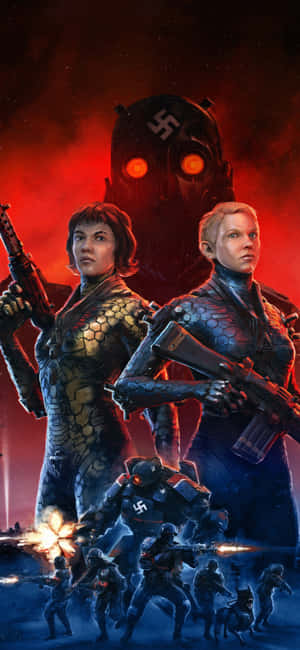 Iphone Xs Wolfenstein Ii Φόντο — Honor X6e Ταπετσαρία