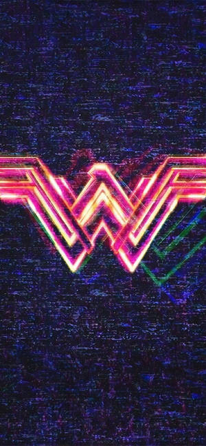 Ταπετσαρία λογότυπου νέον φωτός Wonder Woman 1984 — iPhone Air Ταπετσαρία