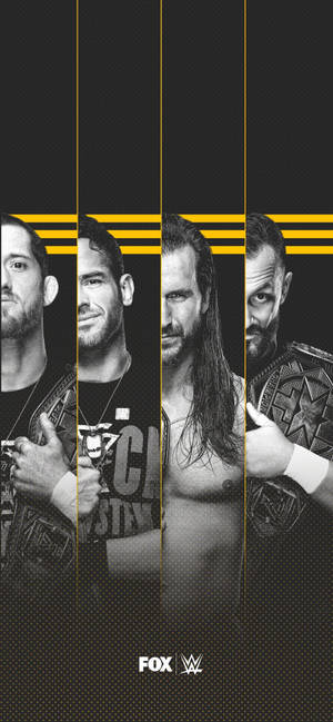 WWE Nxt Σούπερσταρ ασπρόμαυρη ταπετσαρία — iPhone 14 Pro Ταπετσαρία