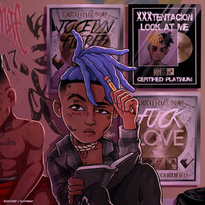 Xxxtentacion anime με πλατινένια άλμπουμ ταπετσαρία — Xxxtentacion anime Ταπετσαρία