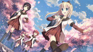 Ταπετσαρία Yuru Yuri anime λεσβίες — Ανιμέ λεσβία Ταπετσαρία