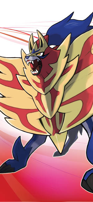 Ταπετσαρία μασκότ Pokémon Sword and Shield Zamazenta — iPhone 16 Plus Ταπετσαρία
