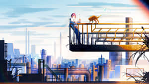 Εικόνες Anime Πόλης — Ανιμέ πόλη GIF Ταπετσαρία