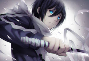 Anime αγόρι Yato στο Noragami ταπετσαρία
