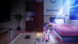 Φόντο δωματίου Anime — Anime δωμάτιο GIF Ταπετσαρία
