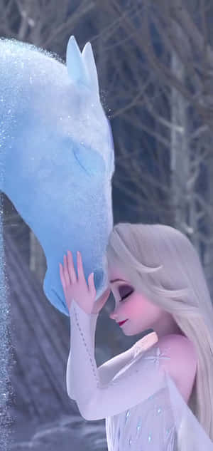 Frozen 2 Elsa Λευκό Φόρεμα — Xiaomi 17 Max Ταπετσαρία