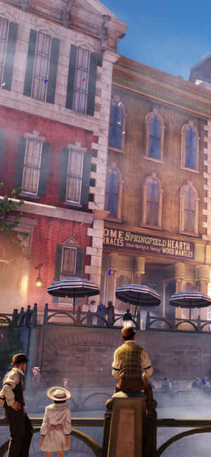iPhone Xs Max Bioshock Infinite Φόντο — Nothing Phone (2a) Ταπετσαρία