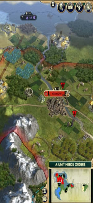 Φόντο iPhone X Civilization V — OnePlus Ace 6T Ταπετσαρία
