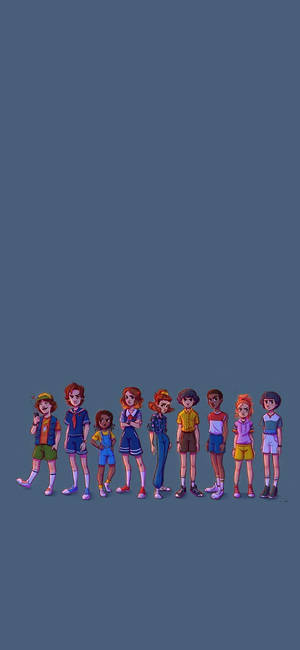 Stranger Things Cute — Γαλαξίας A08 Ταπετσαρία