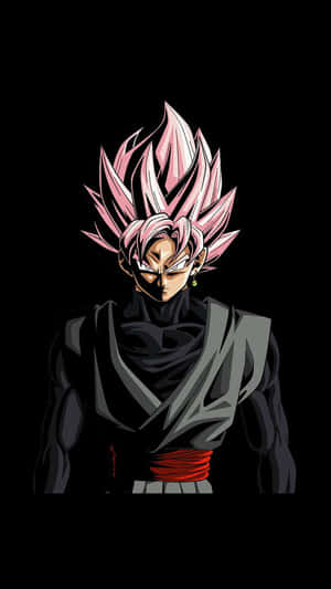Έντονος Goku Black σε Δραματική Πόζα — Cool black Ταπετσαρία