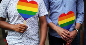 Ταπετσαρία Αγάπη Είναι Αγάπη Pride Καρδιά