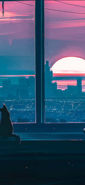 Anime Sunset iPhone — Motorola Edge 70 Plus Ταπετσαρία