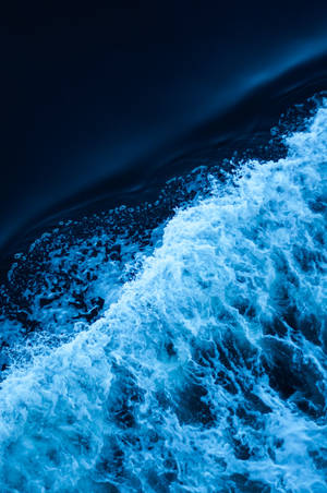 Αισθητικά Σκούρα Μπλε Κύματα Ωκεανού HD — Aesthetic Dark Blue Ταπετσαρία