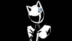 Αισθητική Celty Sturluson σε Μαύρο και Άσπρο — Χαριτωμένο desktop Ταπετσαρία