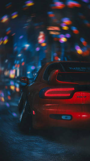 Αισθητική JDM Αυτοκινήτων με Πολύχρωμα Φώτα — Jdm Cars Ταπετσαρία