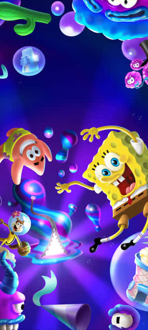 Αισθητικός SpongeBob και Sandy — Realme 16 Pro Ταπετσαρία