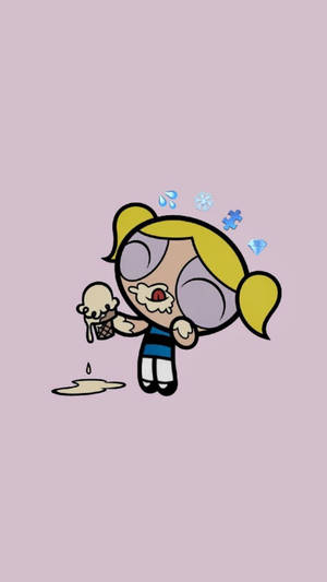 Αισθητικό Κινούμενο Σχέδιο Ακατάστατη Powerpuff Bubbles