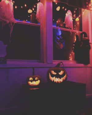 Αισθητικό Κολοκύθι για Halloween σε Στιλ Tumblr — Απόκοσμη ατμόσφαιρα Χάλογουιν Ταπετσαρία