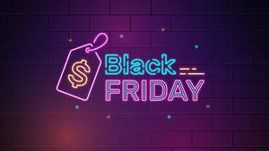 Ταπετσαρία αισθητικού νέον φωτός Black Friday — Μεσάνυχτα Ταπετσαρία