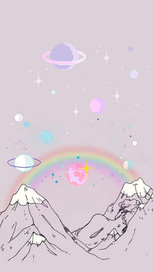 Αισθητικό Φόντο Κινητού: Ένας Ονειρικός Παστέλ Ουρανός με Αφράτα Σύννεφα — Cool phone Ταπετσαρία