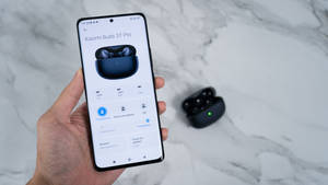 Ακουστικό Xiaomi και Smartphone — Xiaomi Ταπετσαρία